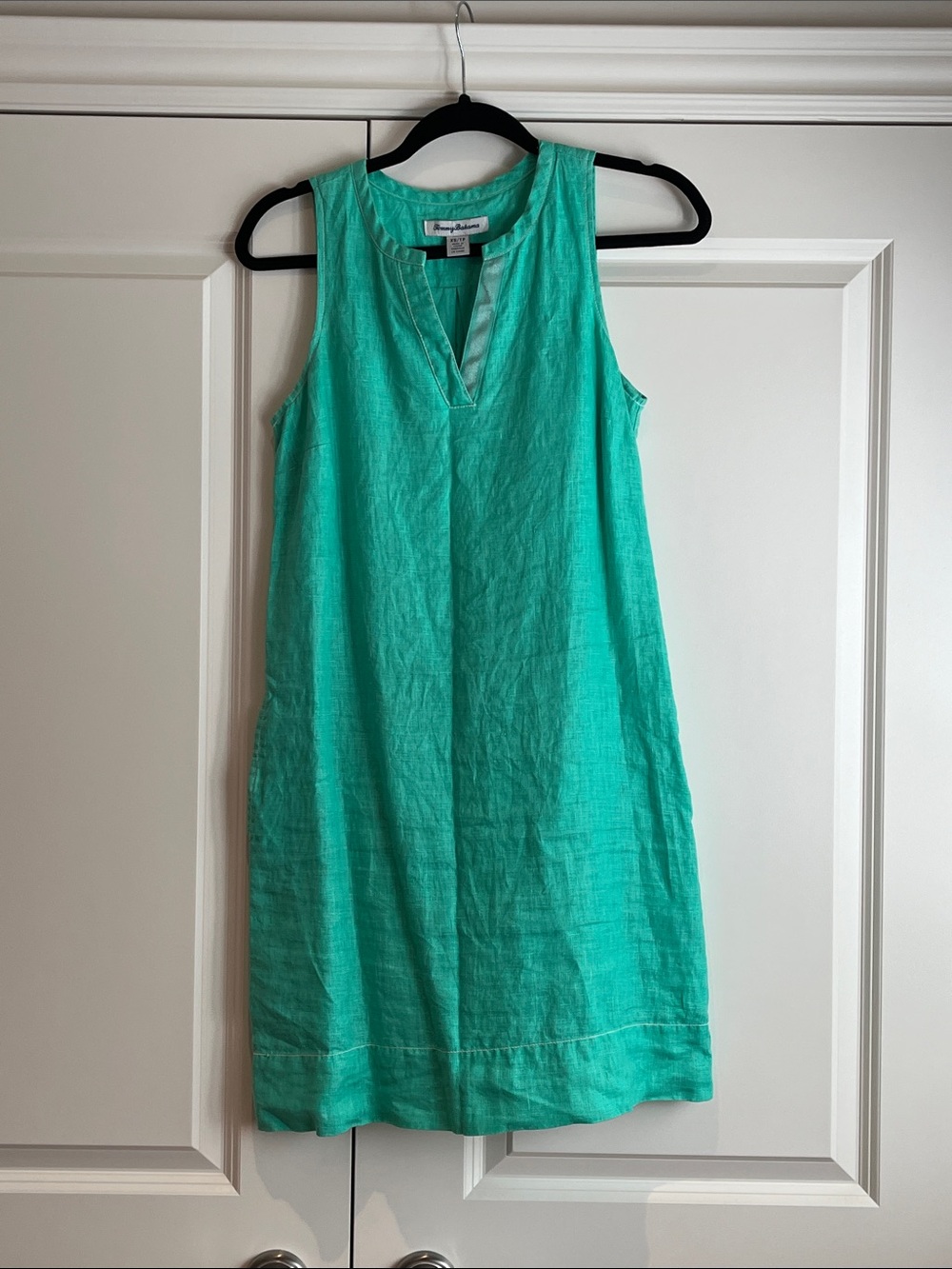 Tommy Bahama Mint Green Sleeveless Linen Shift Dress